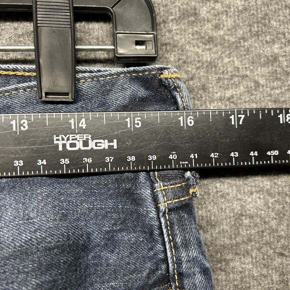 Abercrombie‎ & Fitch Slim Straight Jeans Mens Size 31x32 Dark Blue - Picture 4 of 9